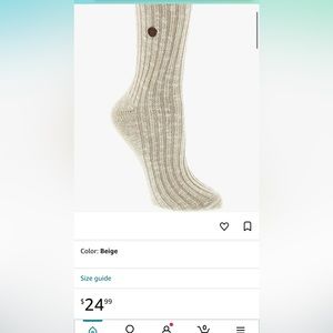 NEW Birkenstock Socks- London